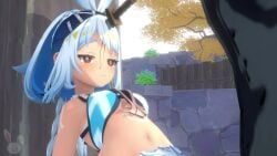 hilichurls_(species), mualani_(genshin_impact), genshin_impact, shyuu, 1girls