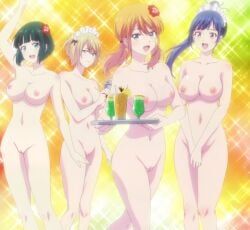 hououji_akane, ono_shiragiku, tsukishima_riho, tsuruga_ami, megami_no_cafe_terrace