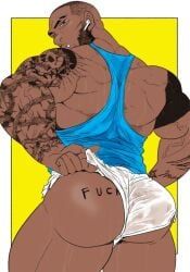 absol_(dkqthf), abusorun, bara, biceps, bodybuilder
