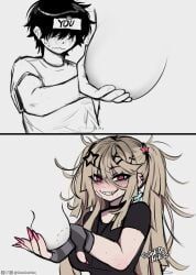 miki_(dokidomiki), original, dokidomiki, 1boy, @_@