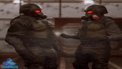 hunk_(resident_evil), resident_evil, nighdruth, nighdruthanimations, ass
