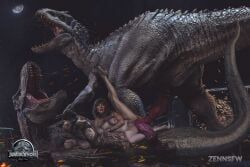 bryce_dallas_howard, claire_dearing, indominus_rex, rexy_(jurassic_park), jurassic_park