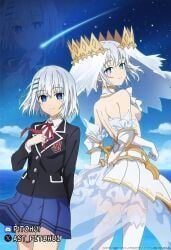 tobiichi_origami, date_a_live, angel, anime_girl, backless_dress