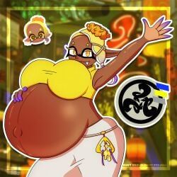 deep_cut_(splatoon), frye_(splatoon), splatoon, inkloving, breasts
