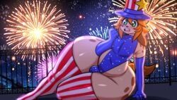 inuki_zu, 4th_of_july, holidays, inuzu, 4_fingers