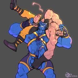 hank_mccoy, trunks_briefs, marvel, x-men, rickleone