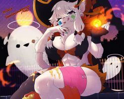 frankie_(extremedash), halloween, mid_skb, 1girls, :q