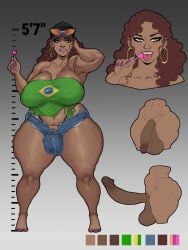 9will6, 1futa, balls, belly_button_piercing, big_balls