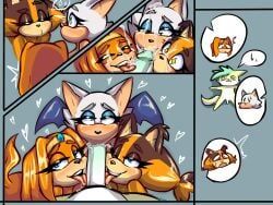 rouge_the_bat, sticks_the_jungle_badger, tikal_the_echidna, sega, sonic_(series)