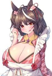 kitasan_black_(umamusume), umamusume, breasts, clevage, dress