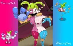 big_blue_bubble, my_singing_monsters, bazing14, 1girls, breasts