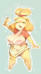 isabelle_(animal_crossing), animal_crossing, nintendo, huhujujuy, sachsech205