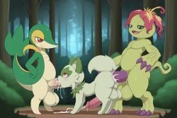 digimon_(species), generation_5_pokemon, generation_9_pokemon, palmon, pokemon_(species)