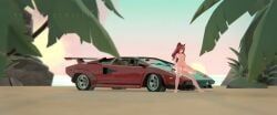 maruzensky_(hot_summer_night)_(umamusume), maruzensky_(umamusume), lamborghini, umamusume, umamusume_pretty_derby