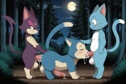 generation_5_pokemon, happy_(fairy_tail), pokemon_(species), purrloin, dragon_ball