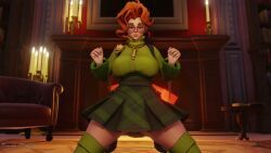paige_(deadlock), deadlock, snowdoll, bouncing_ass, bouncing_breasts