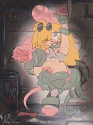 flummery, nihilochannel, 4_toes, abdominal_bulge, accessory