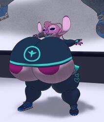 angel_(lilo_and_stitch), experiment_(lilo_and_stitch), lilo_and_stitch, alythewolfcat, 1girl