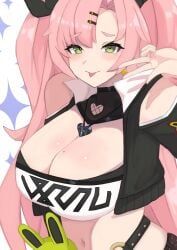 amillion_(zenless_zone_zero), nicole_demara, zenless_zone_zero, 1girl, bare_shoulders