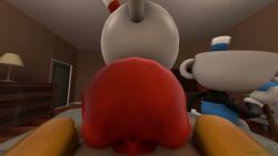 cuphead, mugman, cuphead_(game), tacko_sfm, ass