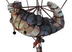 lourkanda, anthro, asphyxiation, ball_bondage, ball_stretching