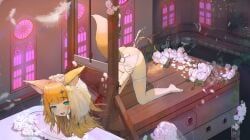 inoue_aosora, xiaomu314, 1girls, animal_humanoid, blonde_hair