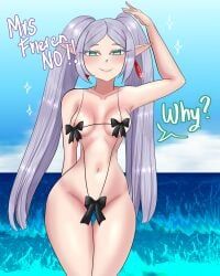 frieren, frieren_beyond_journey's_end, sousou_no_frieren, keyeye00, beach_background