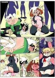 himiko_toga, nomu, ochako_uraraka, tsuyu_asui, woman_(nomu)