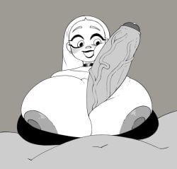 nirami, moisty_melon, boobjob, huge_breasts, huge_cock