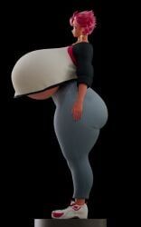nell_(eigaka), eigaka, 1girls, ass, big_ass
