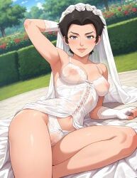 anissa, invincible, elryusam, breasts_visible_through_clothing, looking_at_viewer
