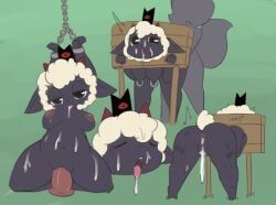 lamb_(cult_of_the_lamb), cult_of_the_lamb, vono, 1boy, 1girls