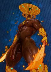dax_(warframe), teshin_(warframe), warframe, zenpei, dark-skinned_male