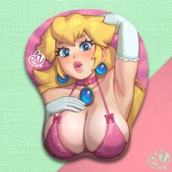 princess_peach, mario_(series), super_mario_bros., rizdraws, 1girls