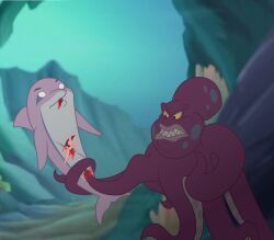 flipper_and_lopaka, findingdeb, animal_genitalia, blood, blood_from_pussy