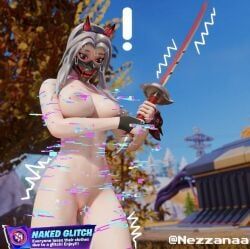 haruka_of_the_masks, fortnite, 1girls, big_breasts, confused