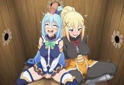 aqua_(konosuba), darkness_(konosuba), kono_subarashii_sekai_ni_shukufuku_wo!, konosuba, zzz7