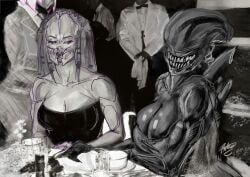 female_xenomorph, female_yautja, xenomorph, yautja, alien_(franchise)