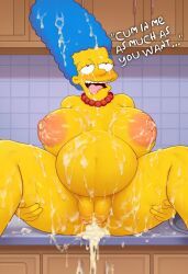 marge_simpson, annoyed, blue_hair, cum_inside, imminent_impregnation
