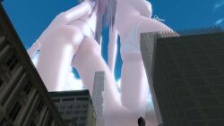 iori_komatsu, 2girls, ass_focus, breasts, buttcrush