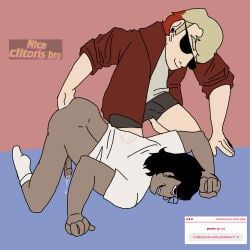 dave_strider, john_egbert, june_egbert, homestuck, arched_back