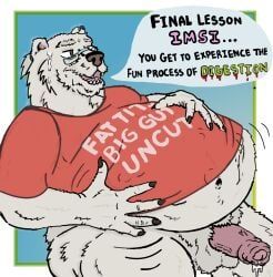 anthro, bear, belly, bodily_fluids, boris_mrazovito