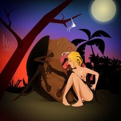 original, madscientist, vector_art, 1girl, alien
