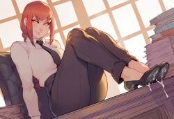 makima_(chainsaw_man), chainsaw_man, brinkai, 1girls, cum