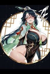 xianyun_(genshin_impact), genshin_impact, miyuai, 1girl, bangs