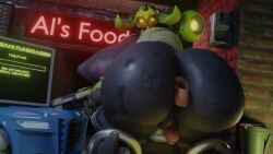 bob_(overwatch), doomfist, orisa, overwatch, flirtyfawn696