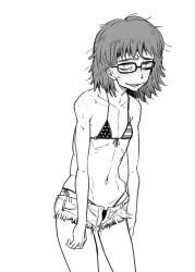 american_nerd_girl_(baalbuddy), original, yamada_shiguma, 1girl, american_flag