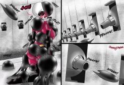 original_character, the_incredibles, cherryartsu, 1girls, blob_bondage
