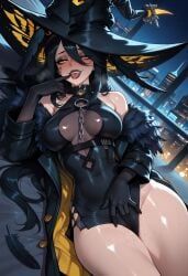 blackbird_(neverness_to_everness), neverness_to_everness, patreon, 1girl, bare_shoulders