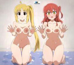 ijichi_nijika, kita_ikuyo, bocchi_the_rock!, tsuranukko, 2girls